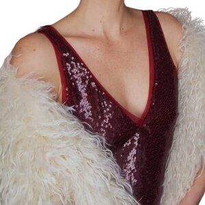 NWT - Rita Ora x Primark Cream Shaggy Faux Fur Statement Scarf